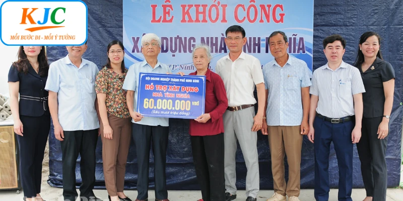 Hỗ Trợ Nhà Tình Nghĩa - KJC Kiến Tạo Mái Ấm Yêu Thương