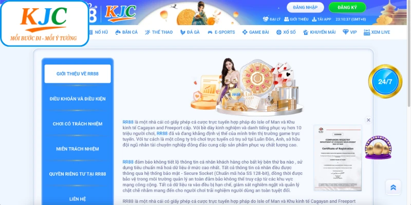 Điều kiện đăng ký RR88 rất đơn giản