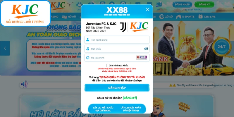 Quy trình 4 bước đăng nhập XX88 thần tốc