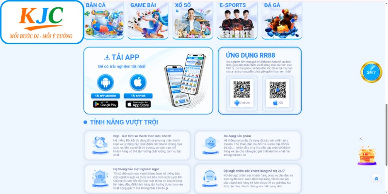 Ưu điểm nổi bật của trang game RR88